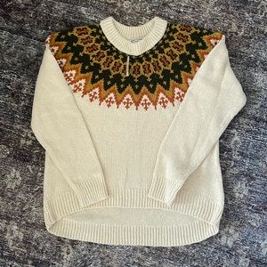 Madewell bnwt size large fair isle sweater